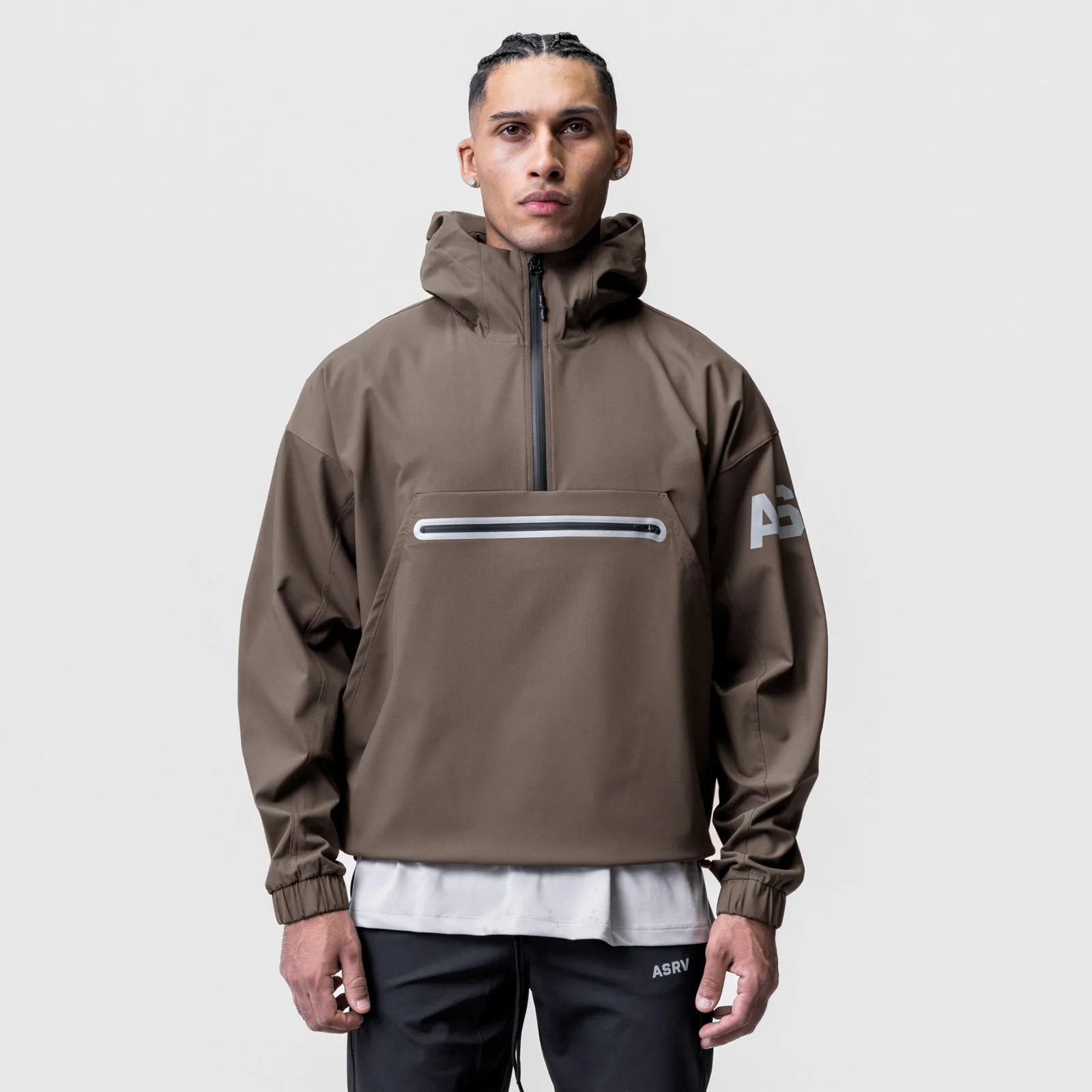 0717. Weather-Ready Anorak Jacket  - Deep Taupe