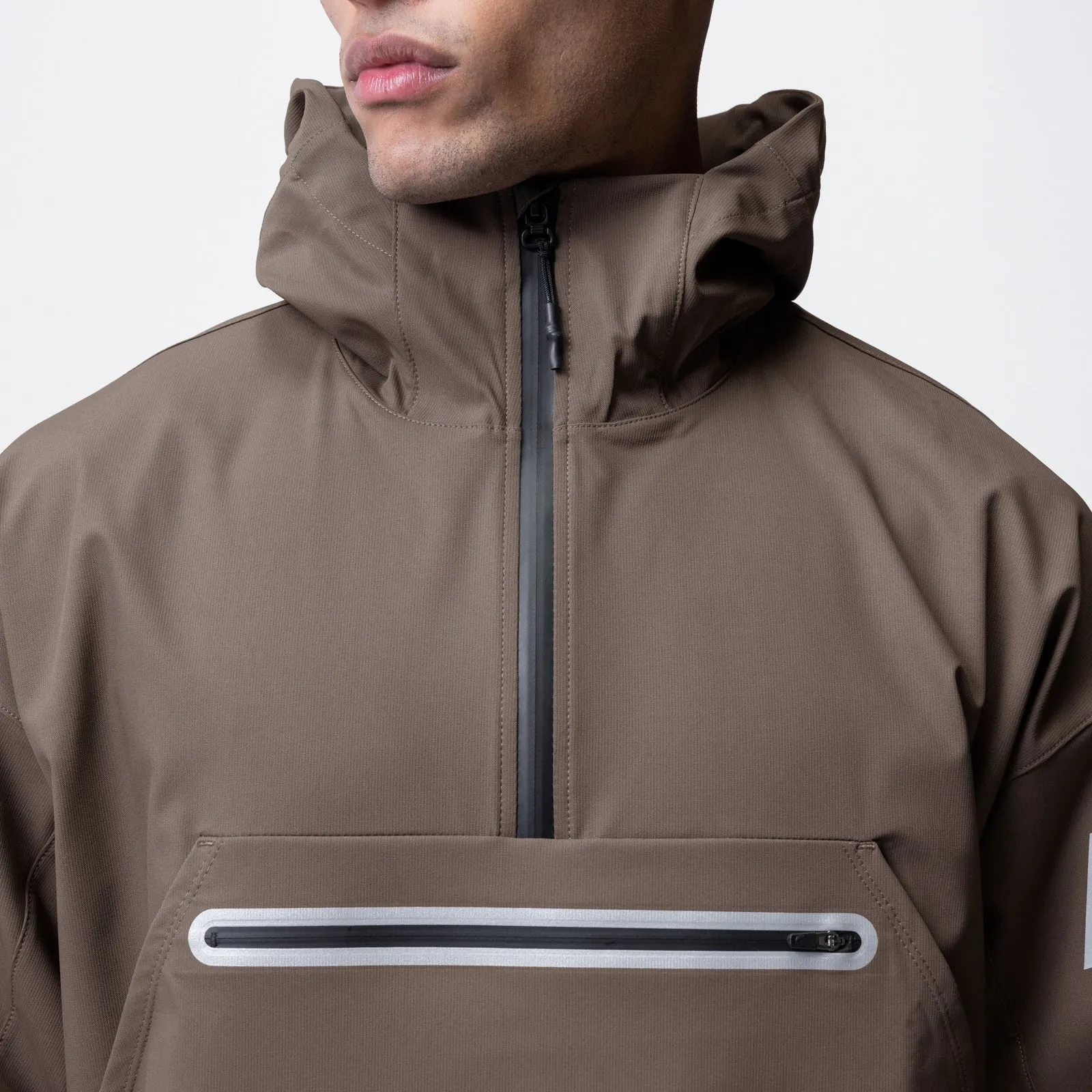 0717. Weather-Ready Anorak Jacket  - Deep Taupe