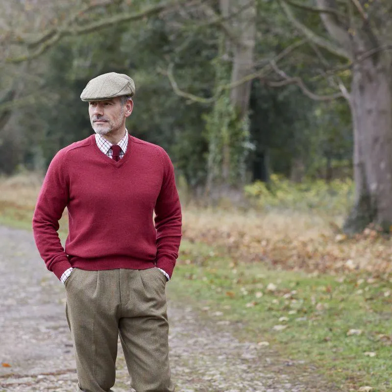 Alan Paine Combrook Mens Tweed Cap - Hawthorn