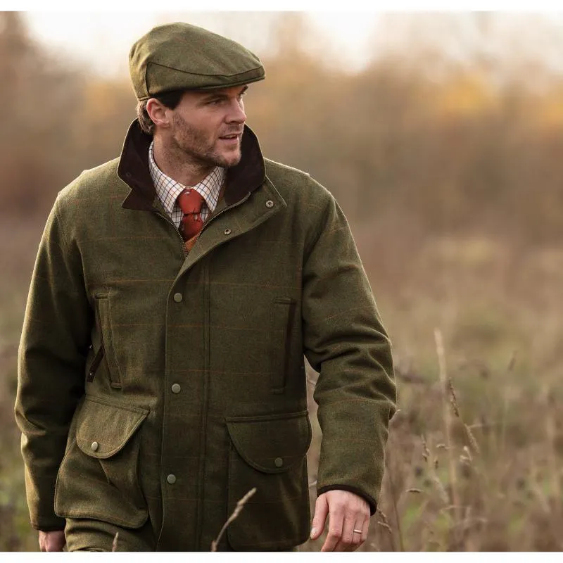 Alan Paine Combrook Mens Tweed Cap - Maple