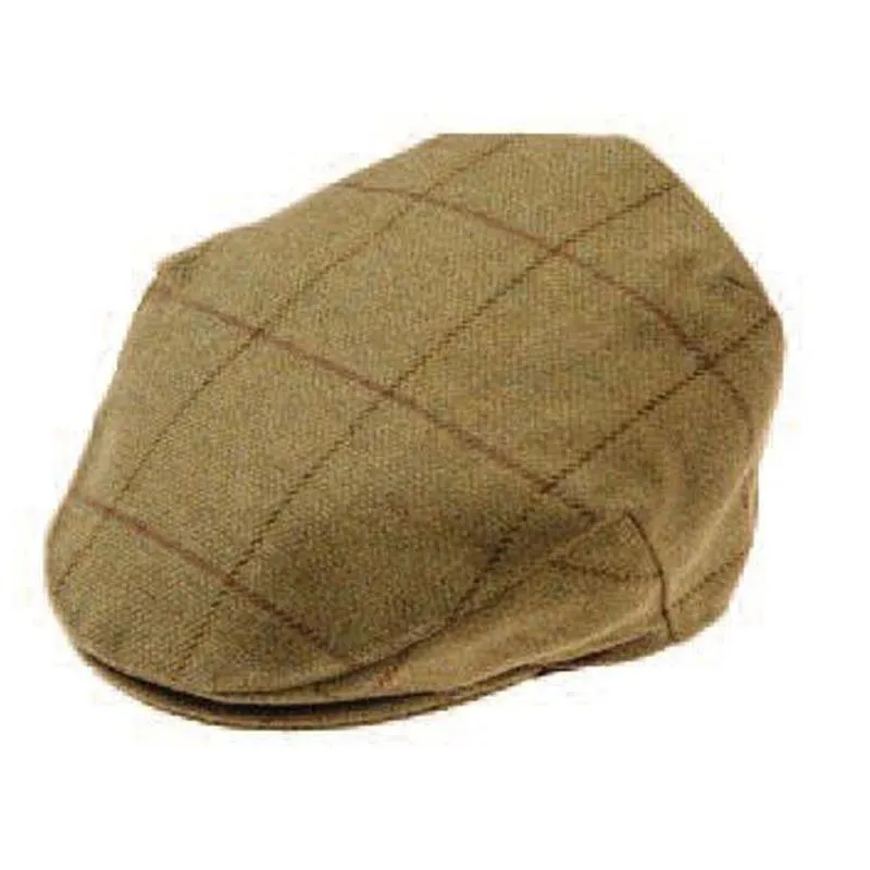 Alan Paine Rutland Tweed Waterproof Cap - Lichen