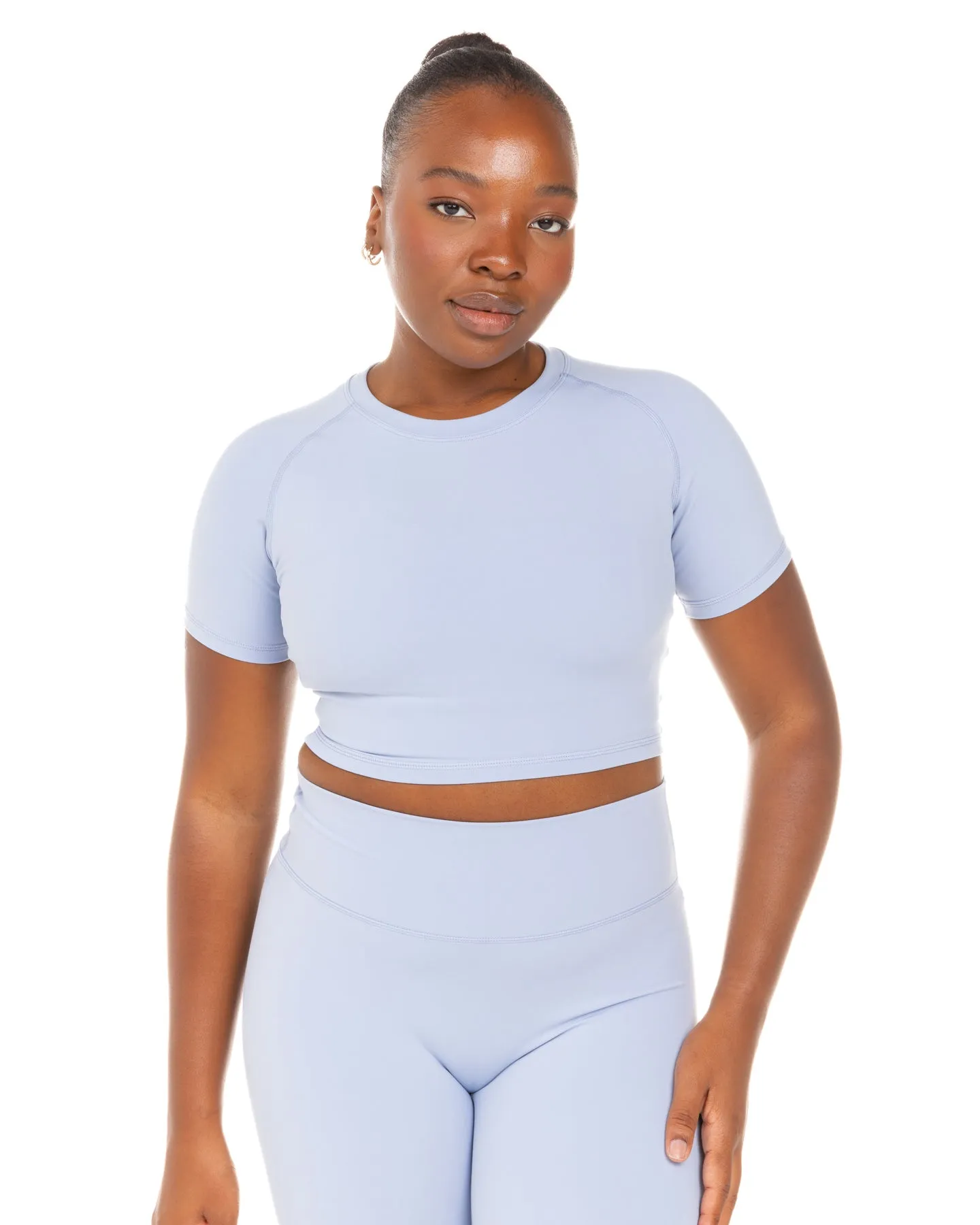 Aura Crop Tee - Blue Blizzard