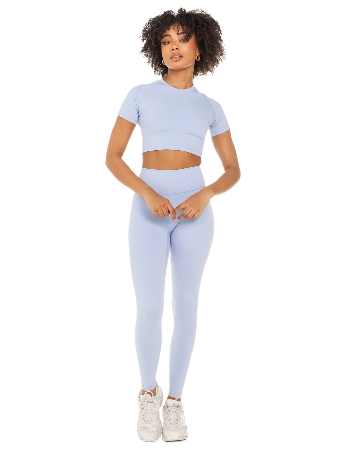 Aura Crop Tee - Blue Blizzard