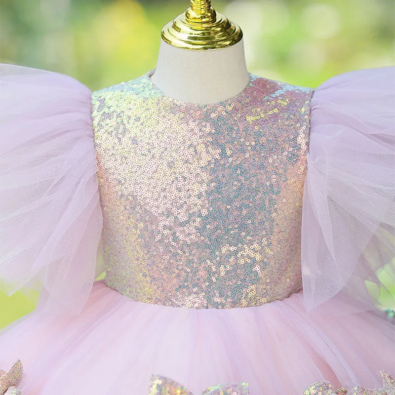 Baby Girl Ball Gowns Toddler Wedding Costume Formal Princess Dresses