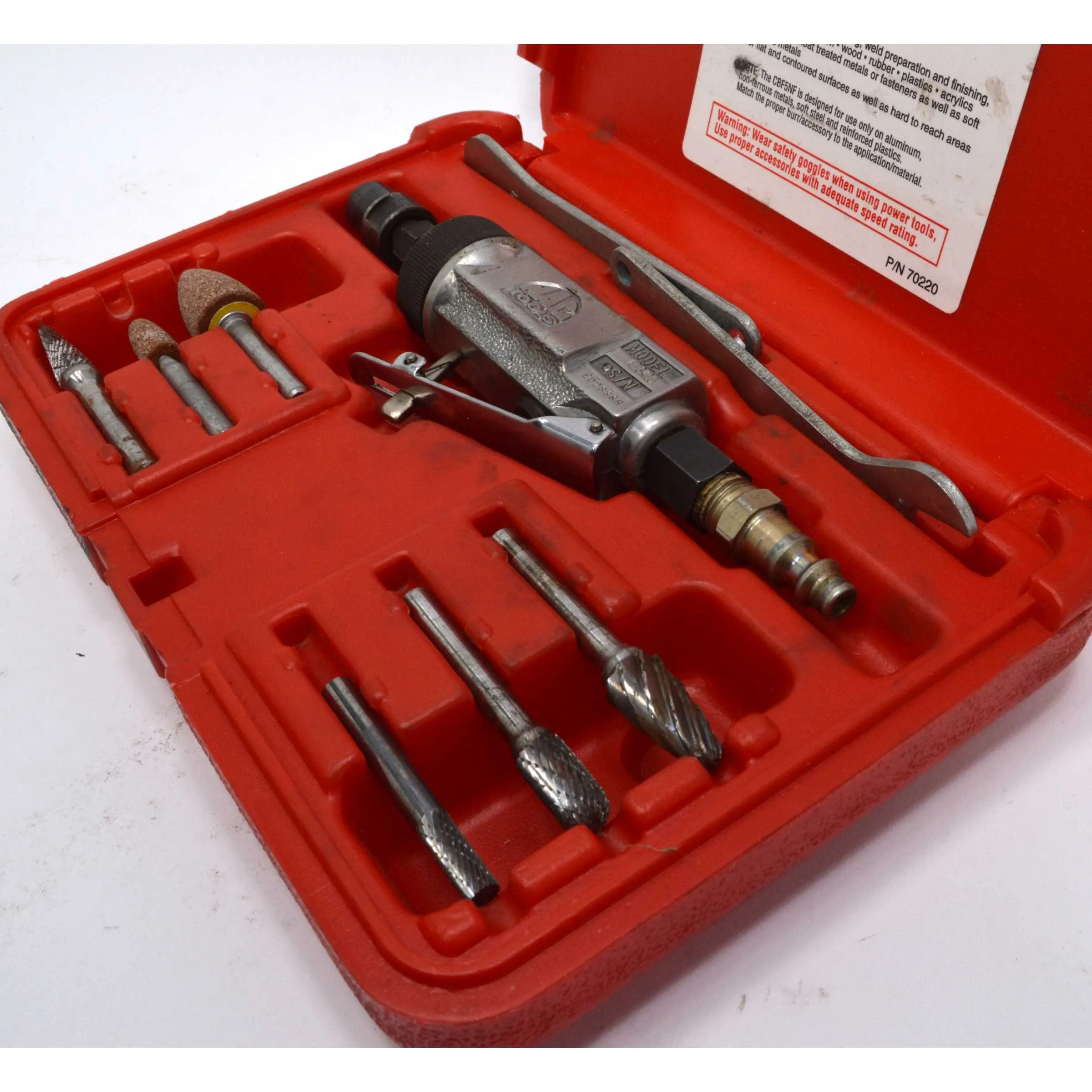 Briefly Used MAC TOOLS "MINI DIE GRINDER KIT" #ADG4K Complete in ORIGINAL CASE