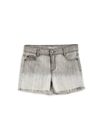 Brittany - Mini Roll Hem Shorts In Grey