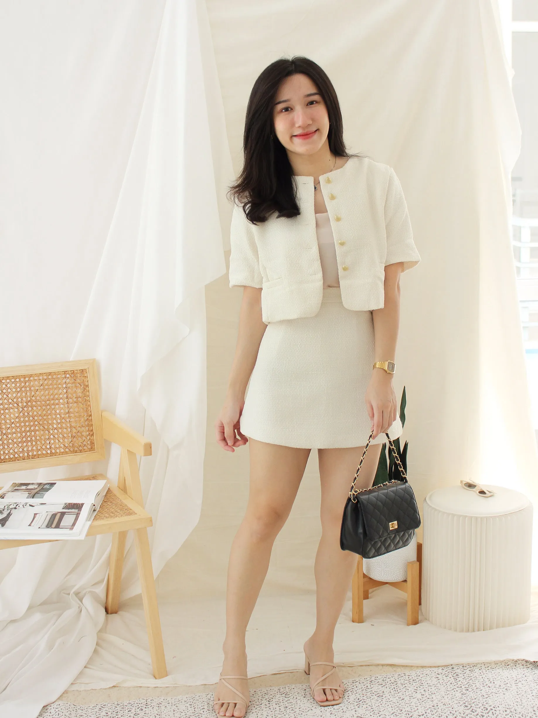 BUTTON OUTER CREAM TOP