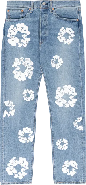 Calça Jeans Light Wash Denim Tears x Levi's Azul