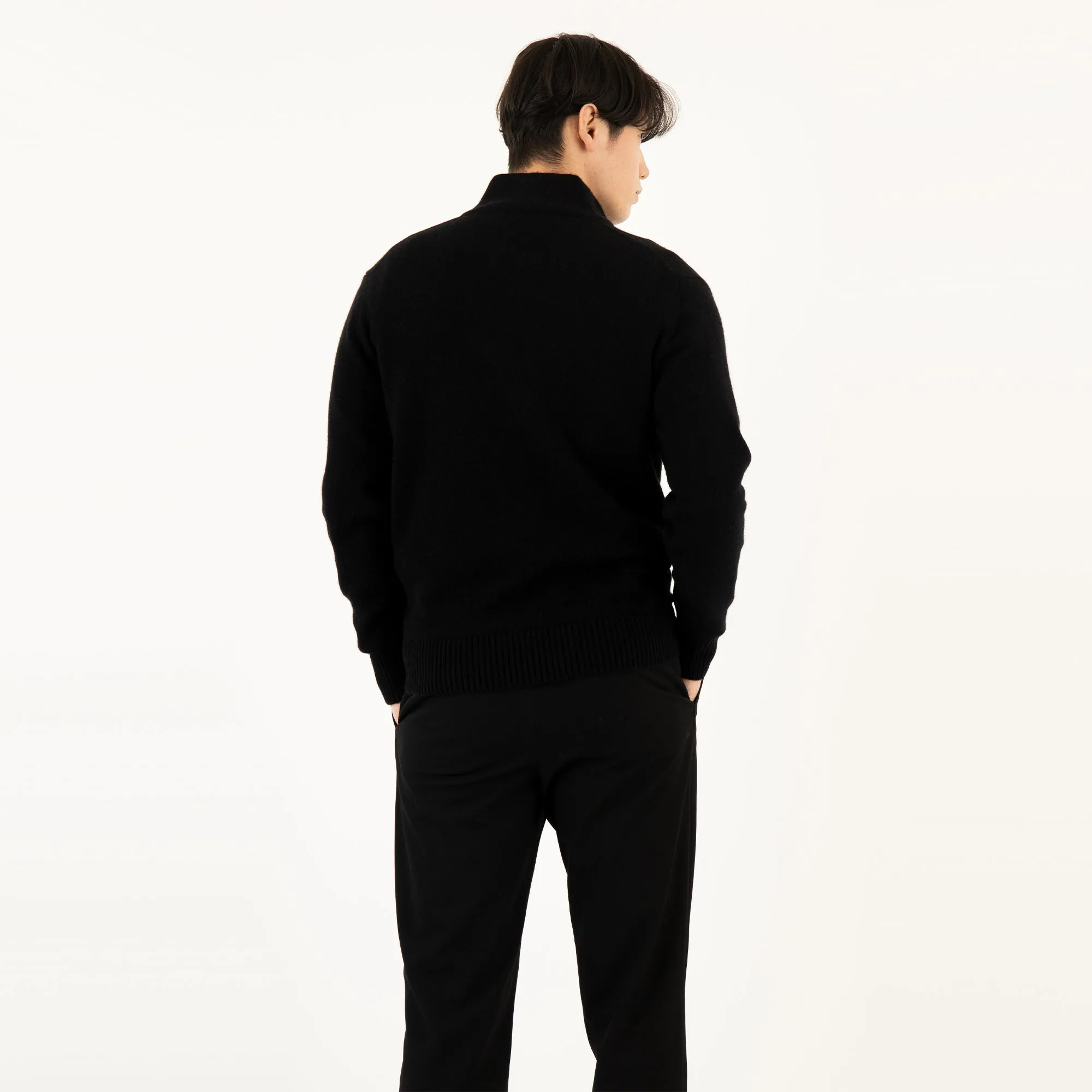 Cashmere mix Half-Zip