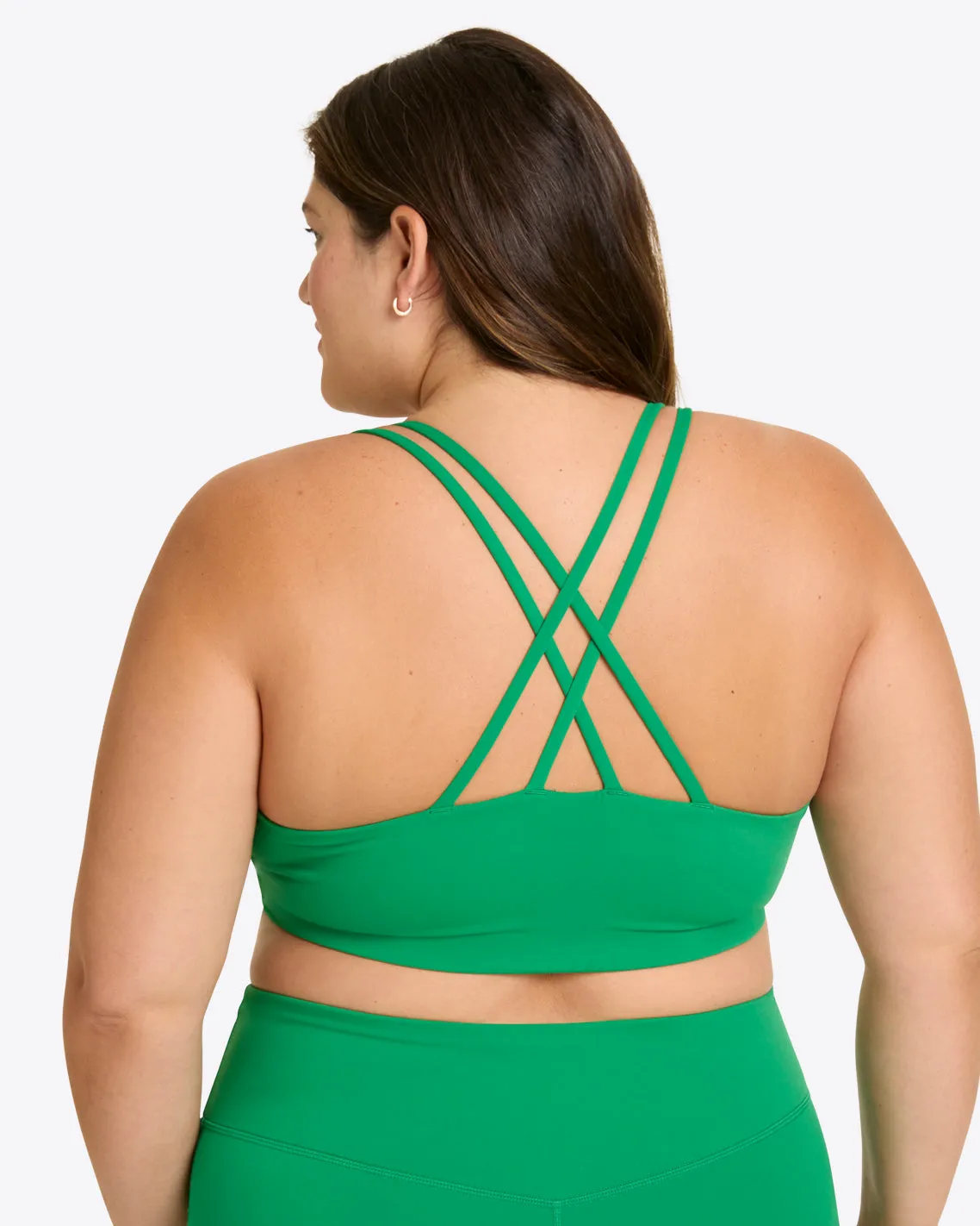 Crossback Sports Bra in Green