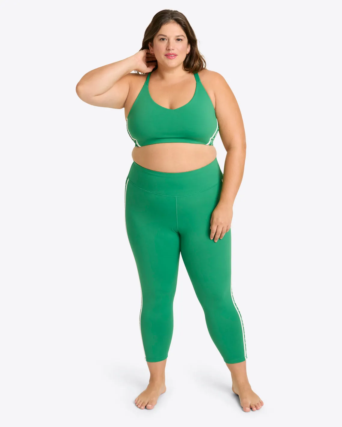 Crossback Sports Bra in Green