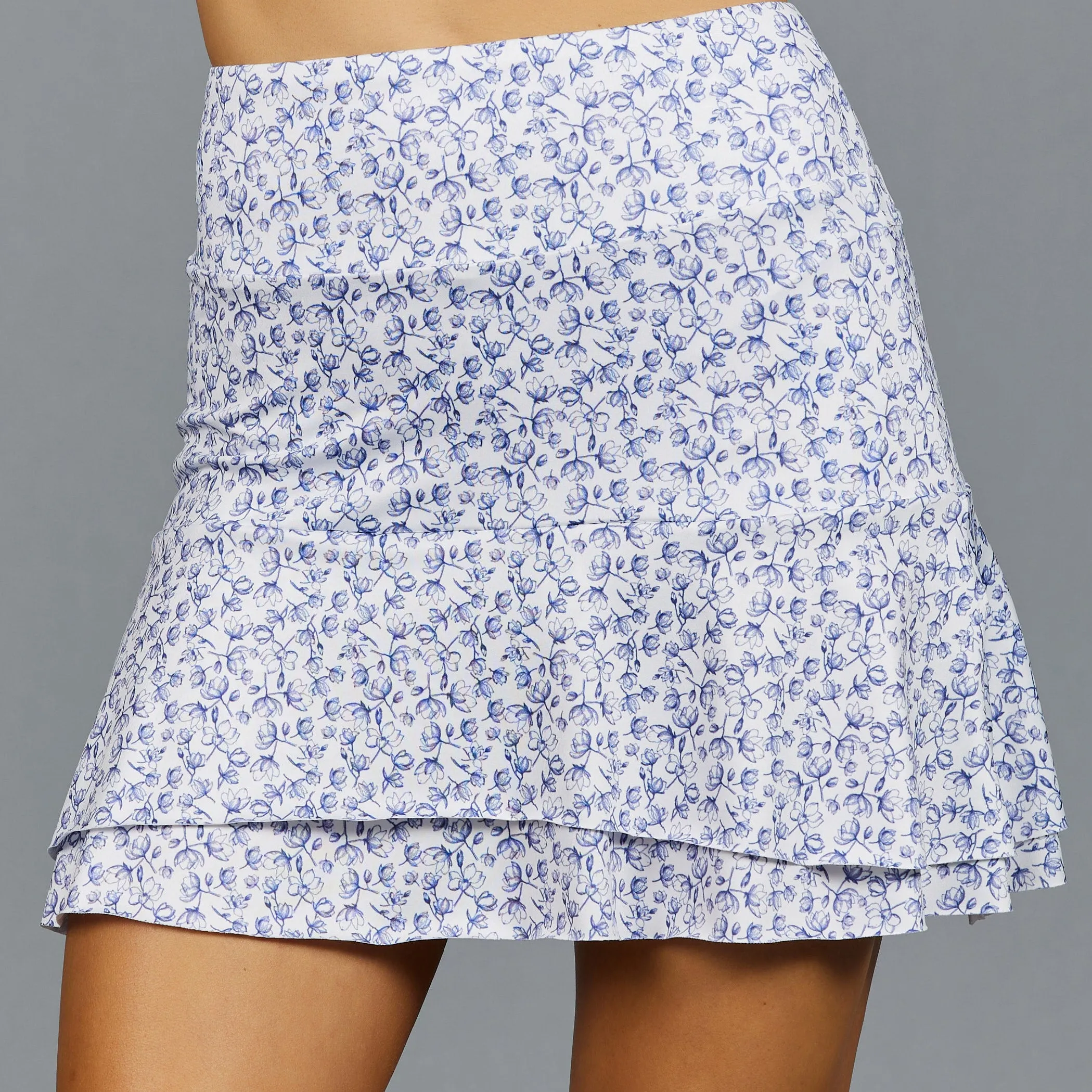 Floral Flow Long Print Skort