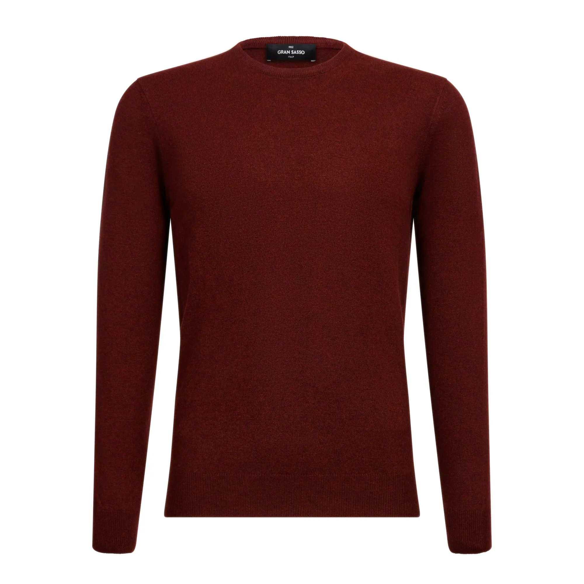 GRAN SASSO Cashmere Crew Neck Knit MAROON