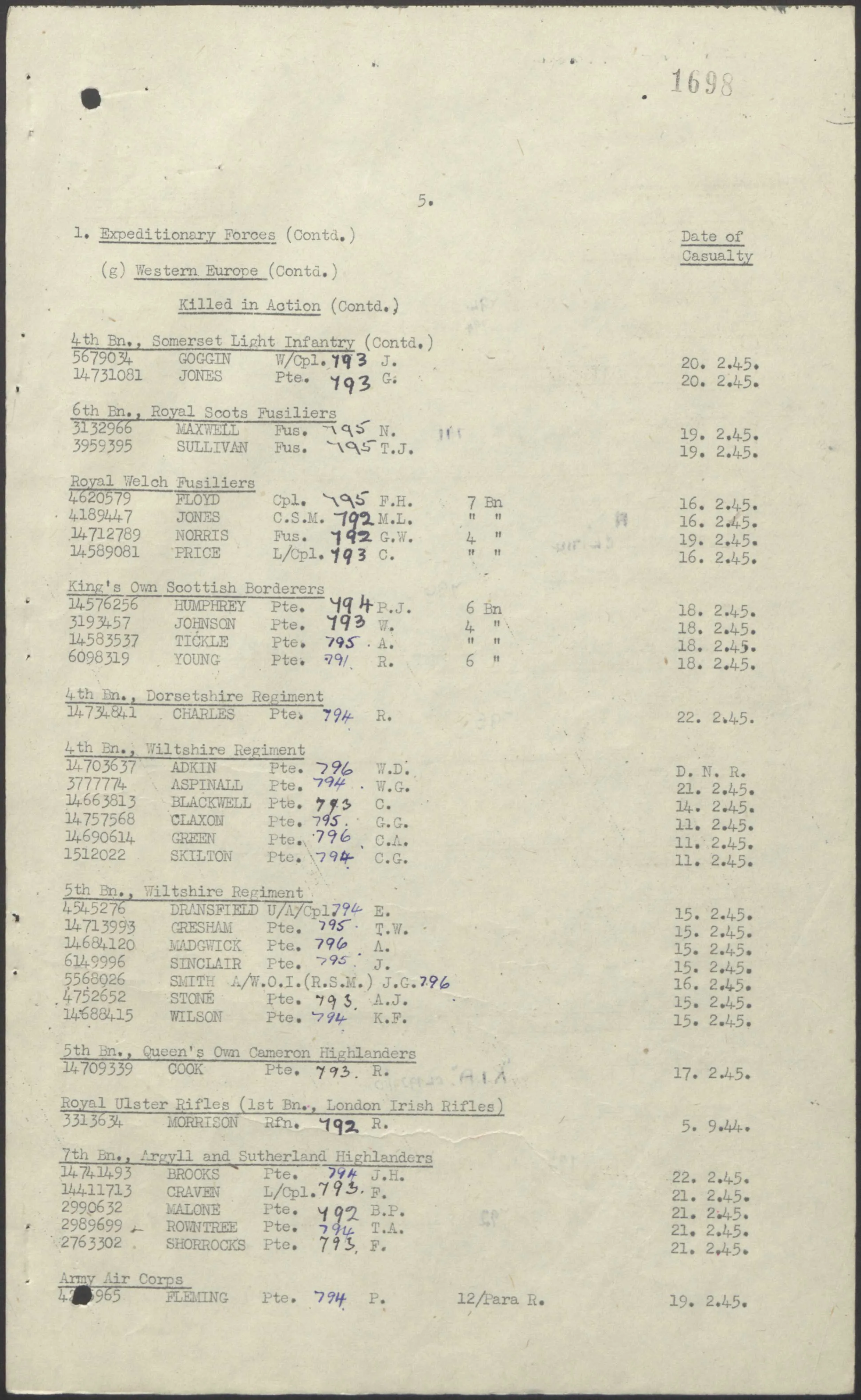 Great War MM Group Bmdr 232733 L/Cpl F.A. Wilson