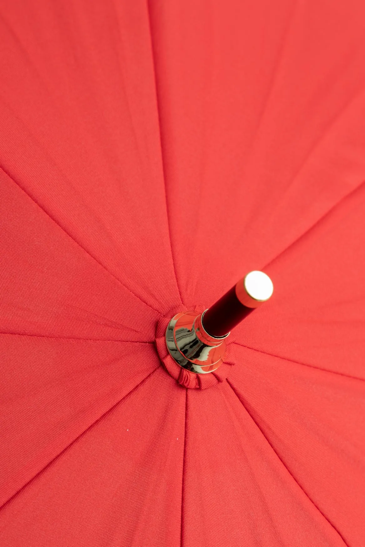 Heriot Red Whangee Handle Stick Umbrella