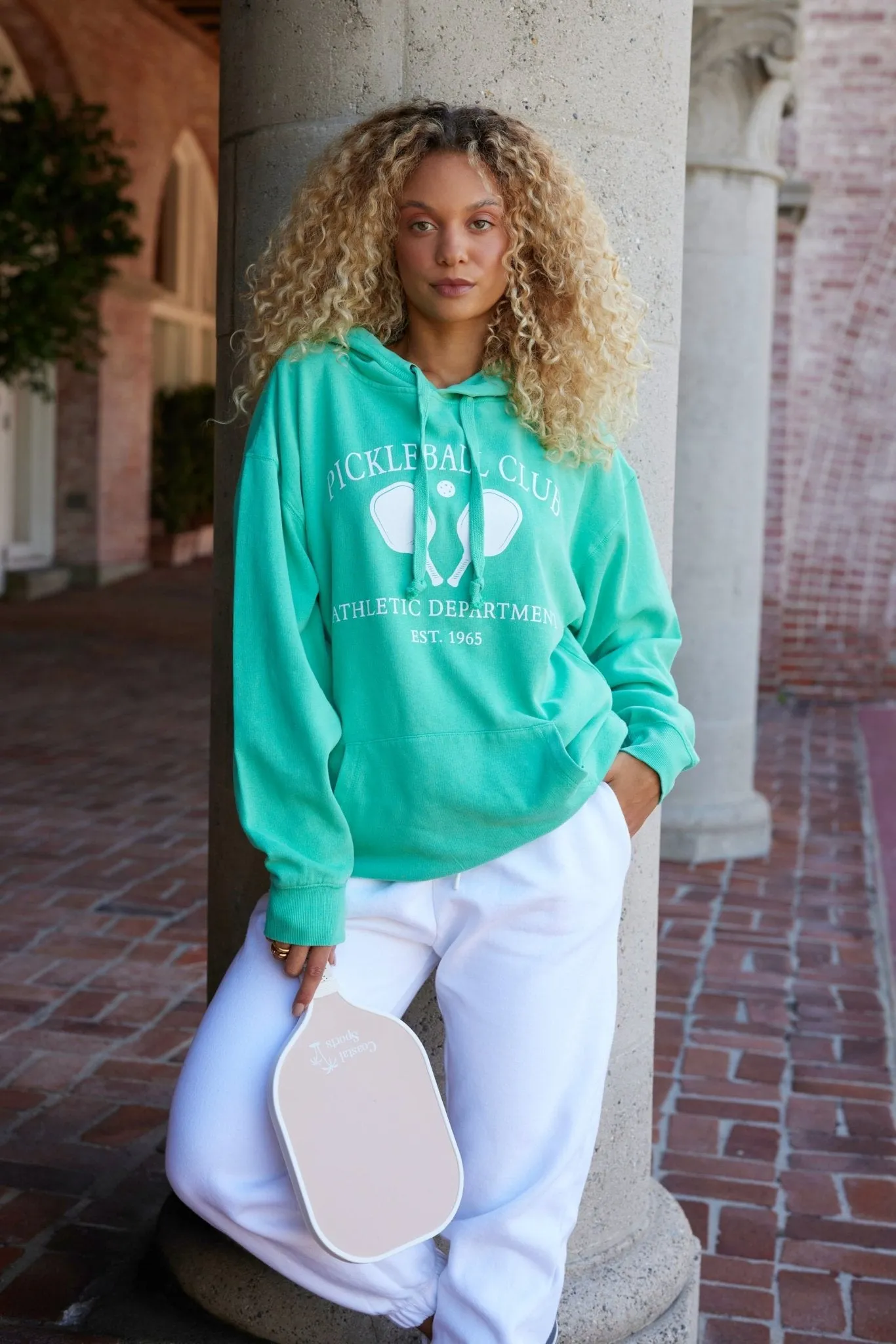 Island Green Pickleball Club Pigment Dyed Hoodie