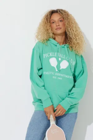 Island Green Pickleball Club Pigment Dyed Hoodie