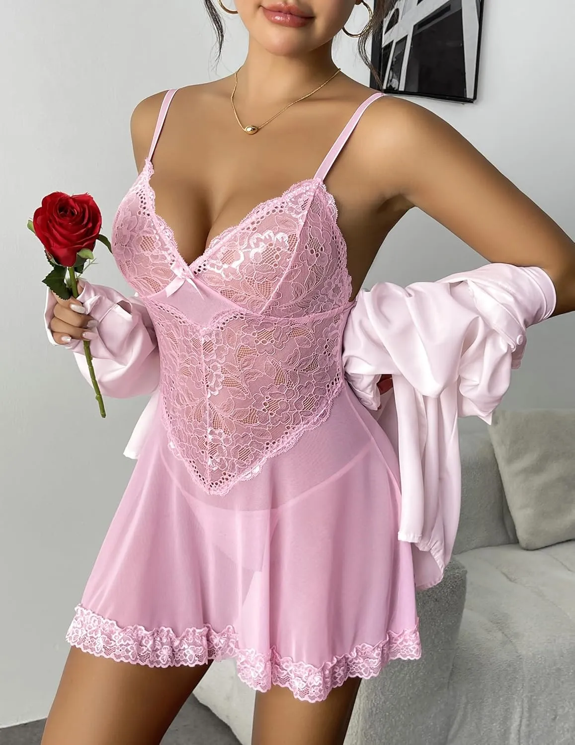 Lace Chemise Dress Night Gowns