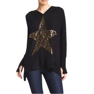 Lauren Moshi Golden Stars Hoodie