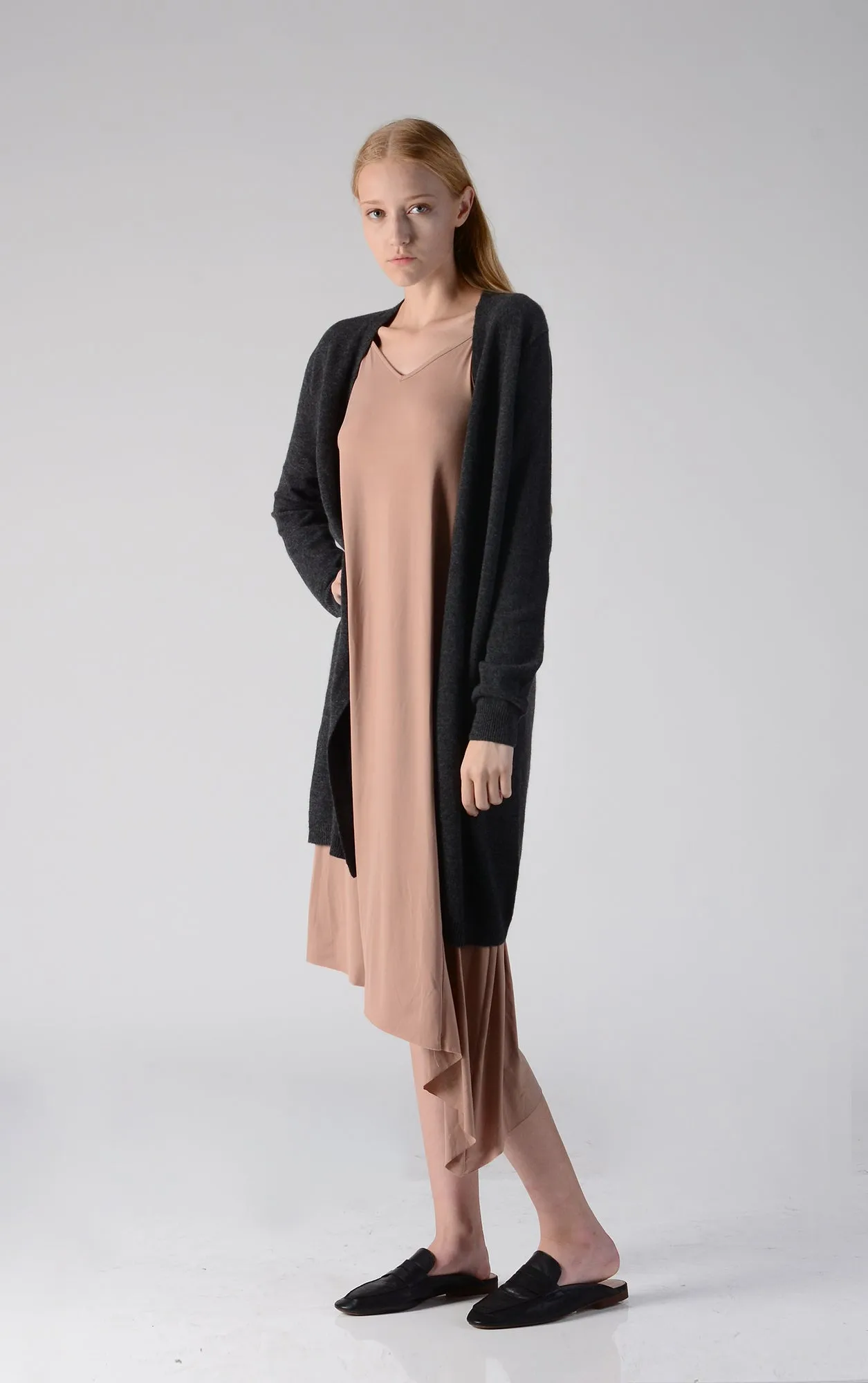 Long Cardigan_Graphite