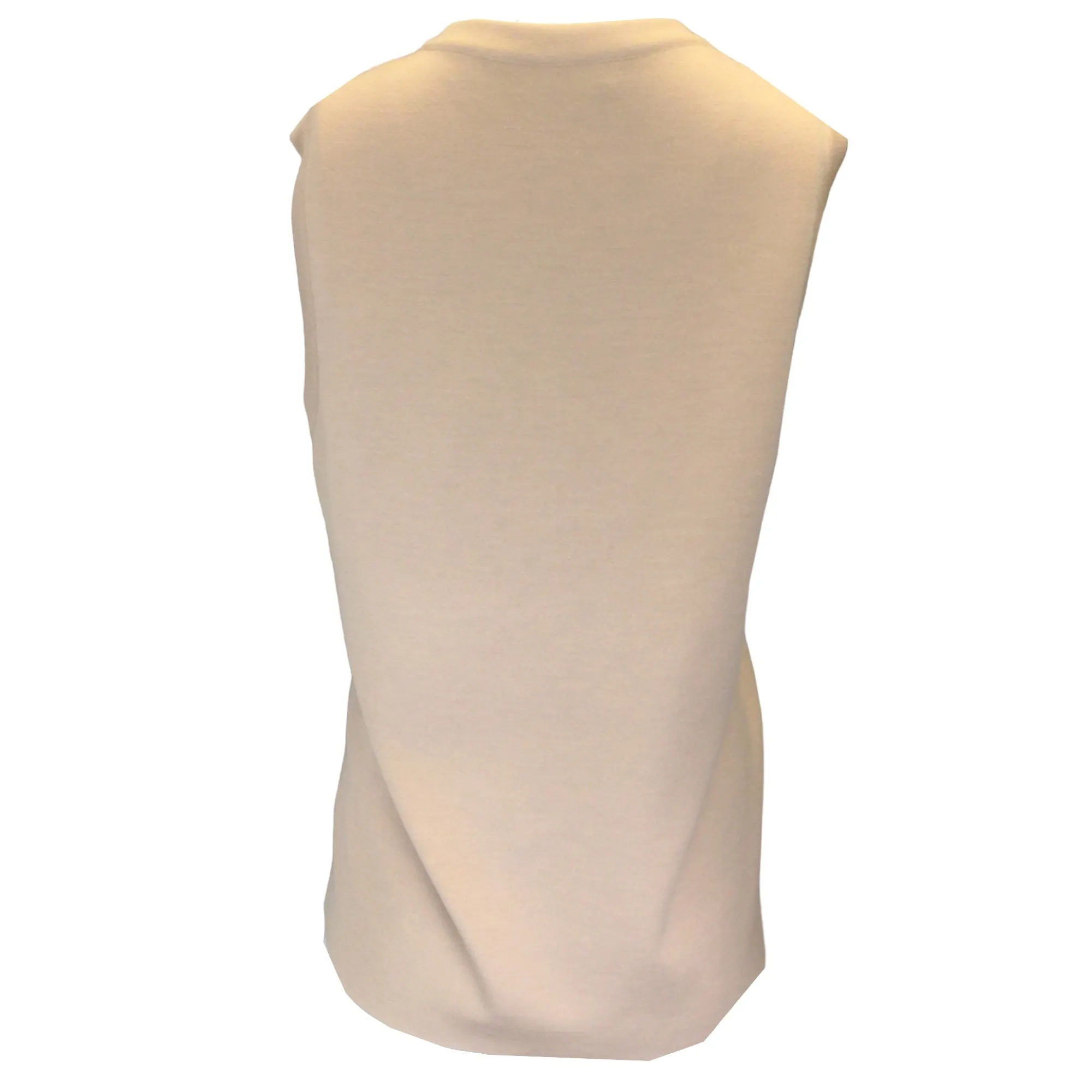 Maison Ullens Tan Sleeveless Cashmere and Silk Knit Kyros Top