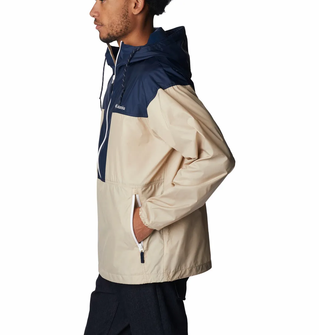 MEN'S FLASH CHALLENGER™ ANORAK - ANCIENT FOSSIL. COLLEGIATE NAVY