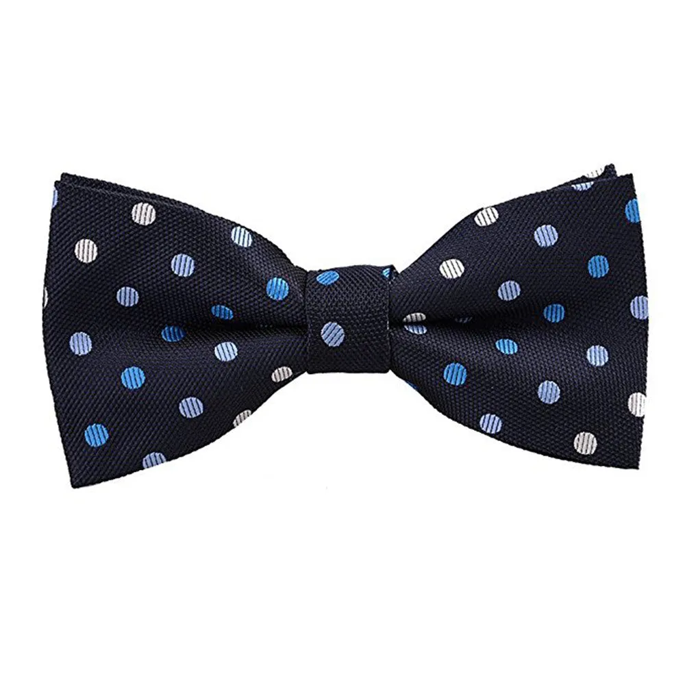 Midnight Blue Polka Dots Bow Tie - [2017 Spring]