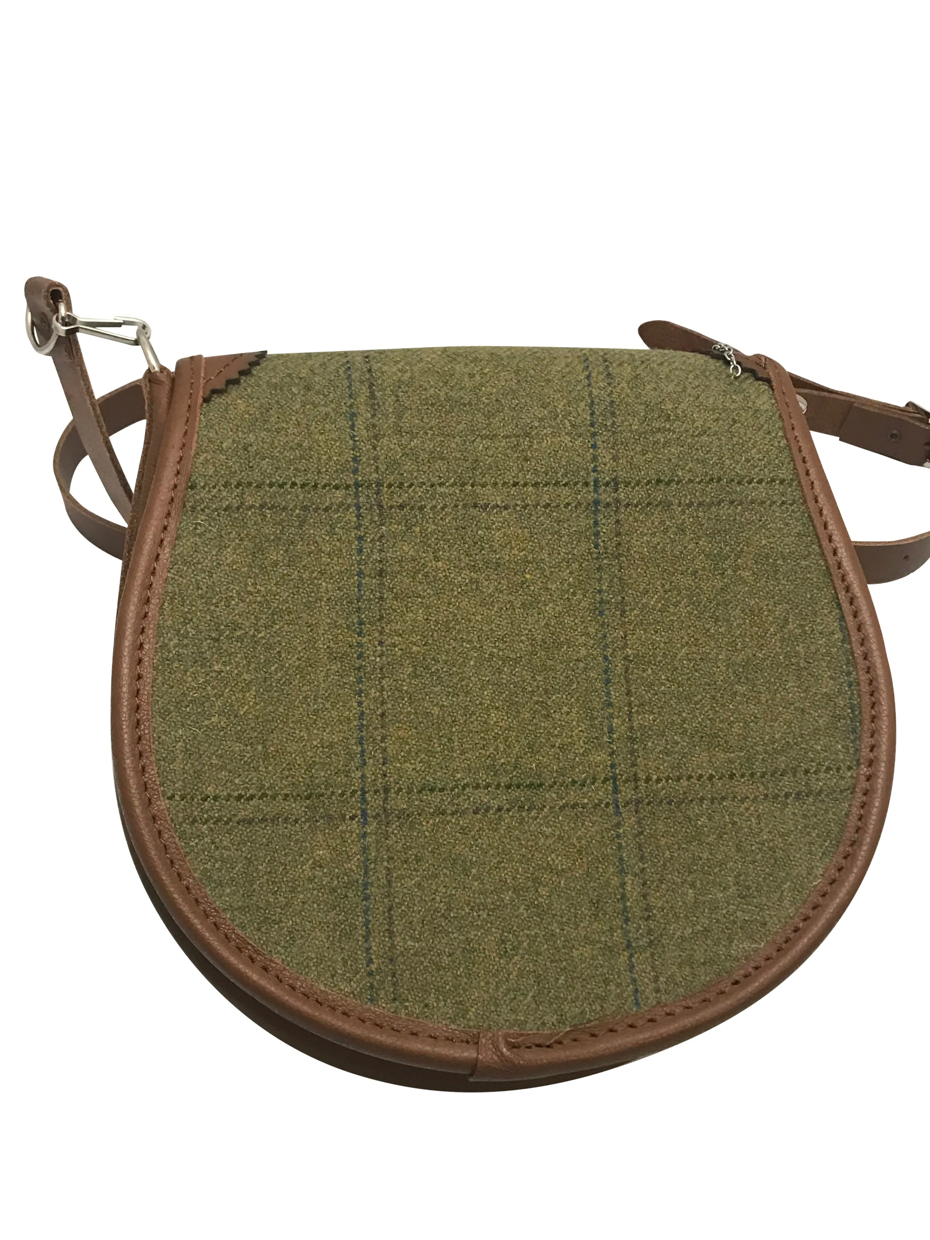 Royal Regiment of Scotland Tweed and Leather Brogued Handbag