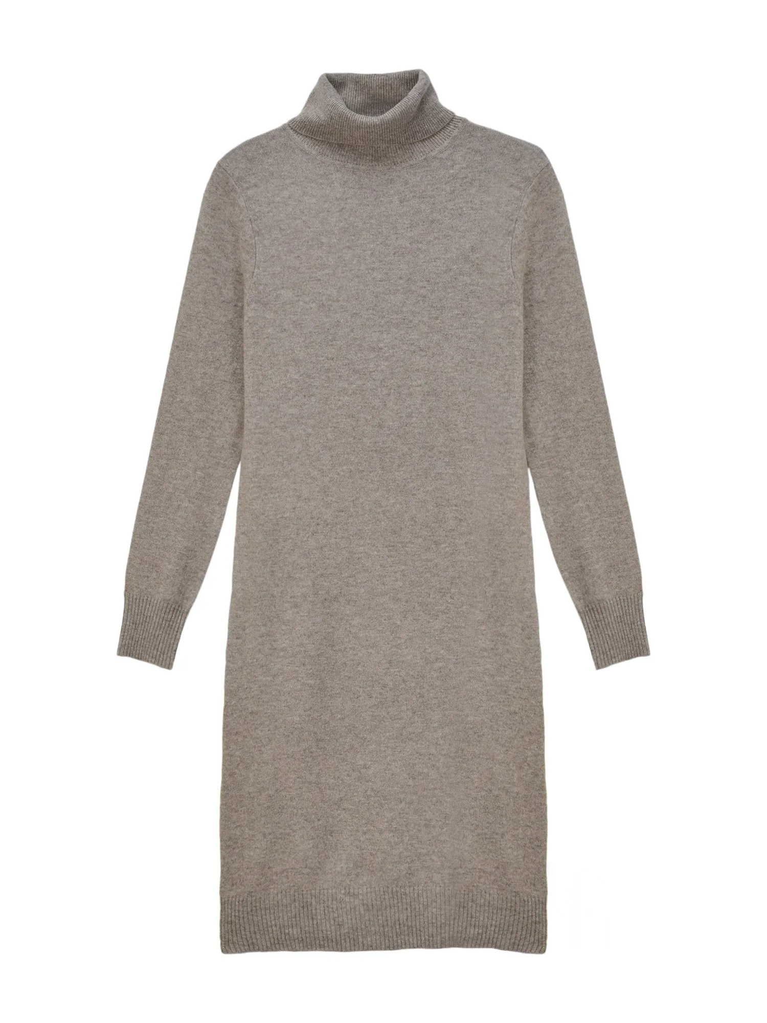 Turtleneck Dress_Beige