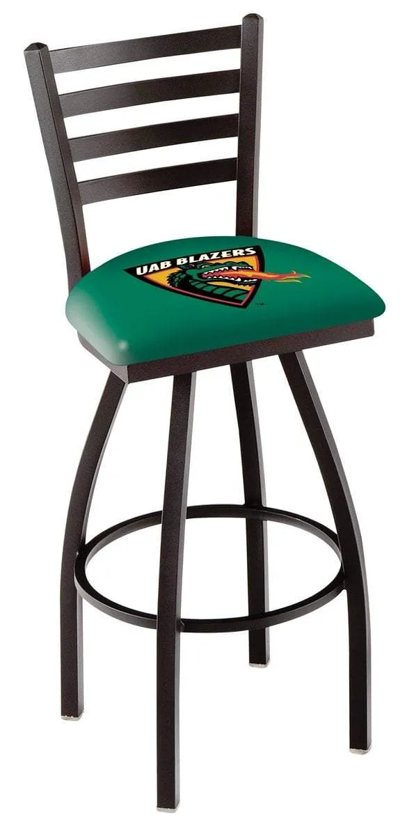 UAB Blazers HBS Green Ladder Back High Top Swivel Bar Stool Seat Chair