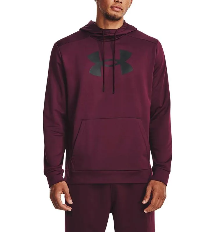 Mens Under Armour Armour Fleece Big Logo Pullover Hoodie