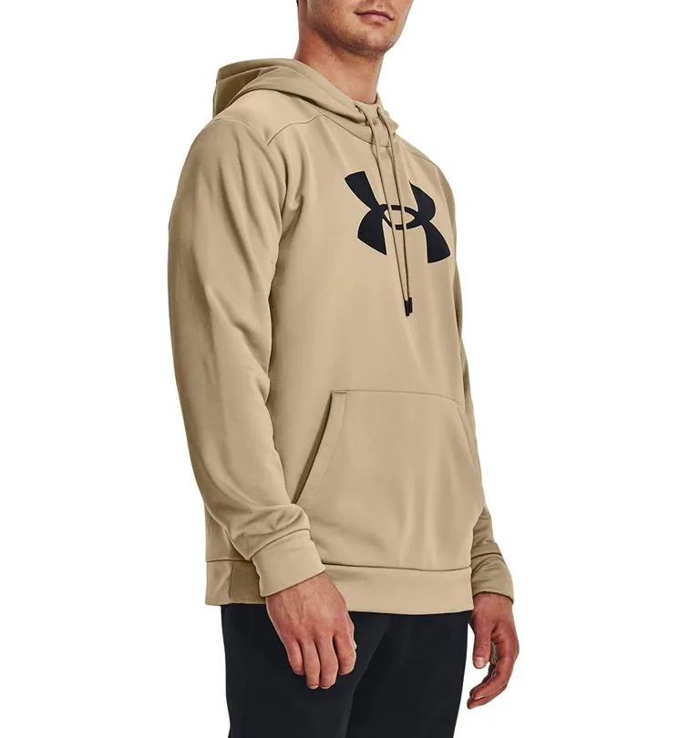 Mens Under Armour Armour Fleece Big Logo Pullover Hoodie