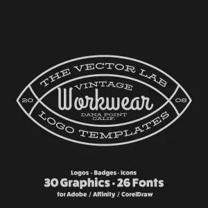 Vintage Workwear Logo Templates