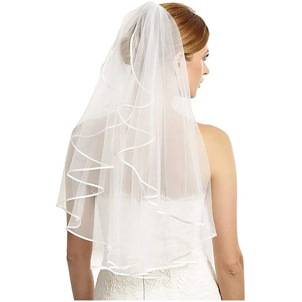 Women's Simple Bridal Veil with Comb