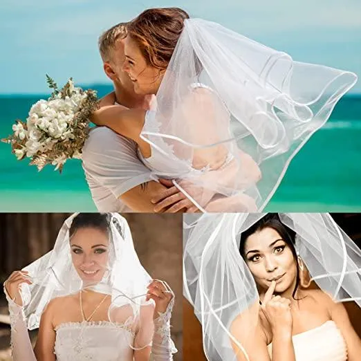 Women's Simple Bridal Veil with Comb